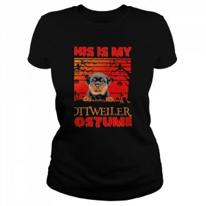 This is my Rottweiler Costume vintage Halloween  Classic Women's T-shirt