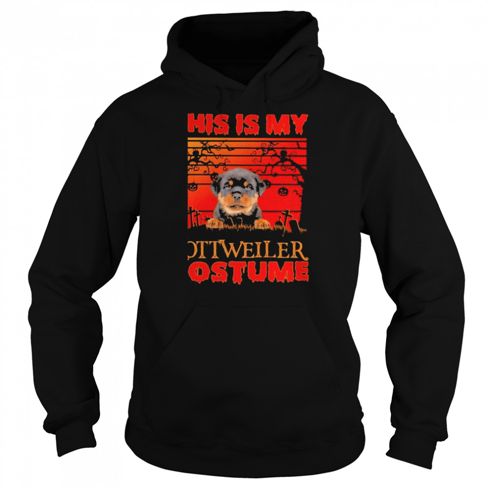 This is my Rottweiler Costume vintage Halloween  Unisex Hoodie