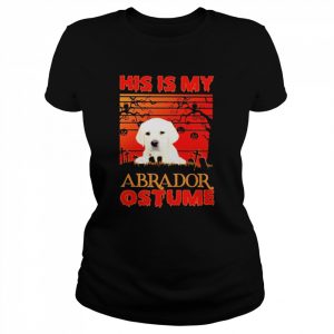 This is my White Labrador Costume vintage Halloween  Classic Women's T-shirt