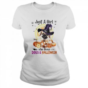 Tibetan Spaniel Just A Girl Who Loves Dogs And Halloween Shirt Classic Women's T-shirt