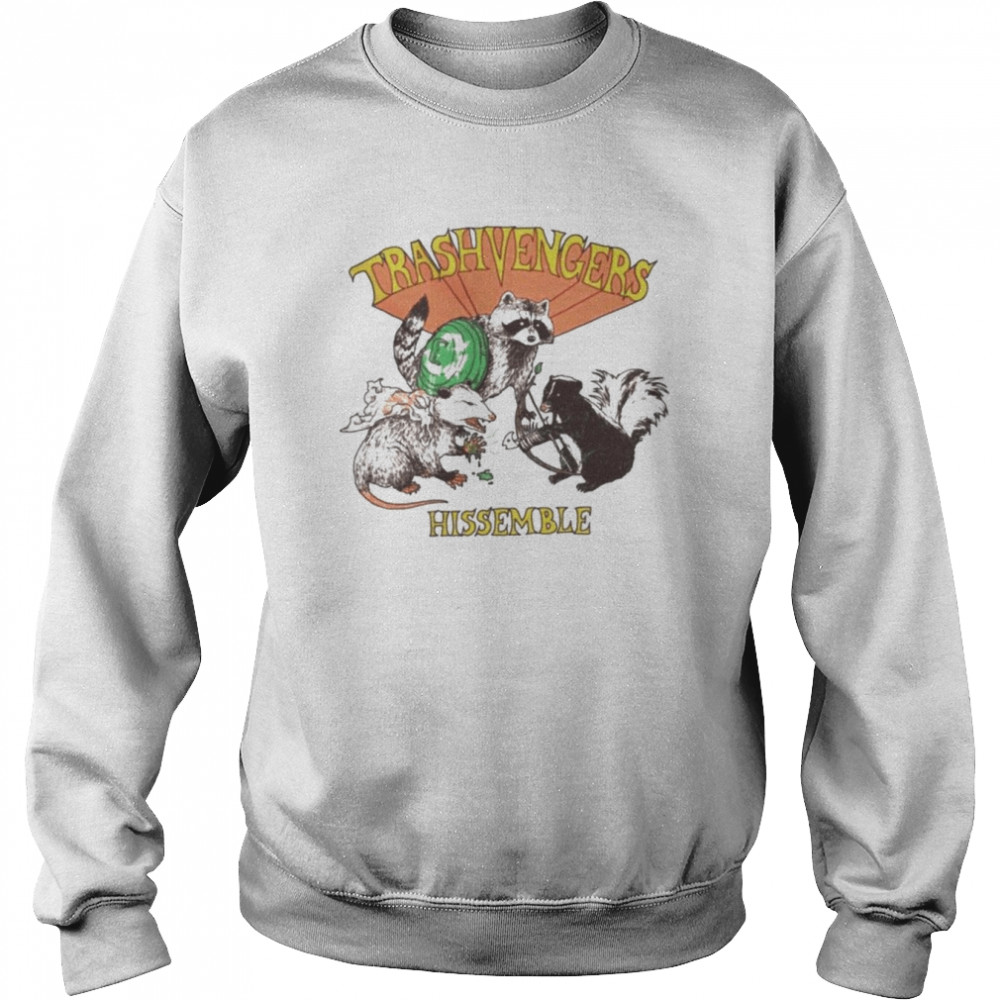 Trasnvengers Hissemble Opossum Raccoon Avengers  Unisex Sweatshirt