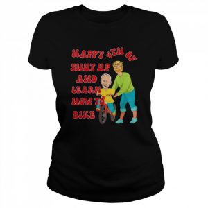 Trump teaching biden to bike happy 4th of july  Classic Women's T-shirt