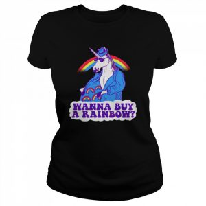 Unicorntraband Wanna Buy A Rainbow Shirt Classic Women's T-shirt