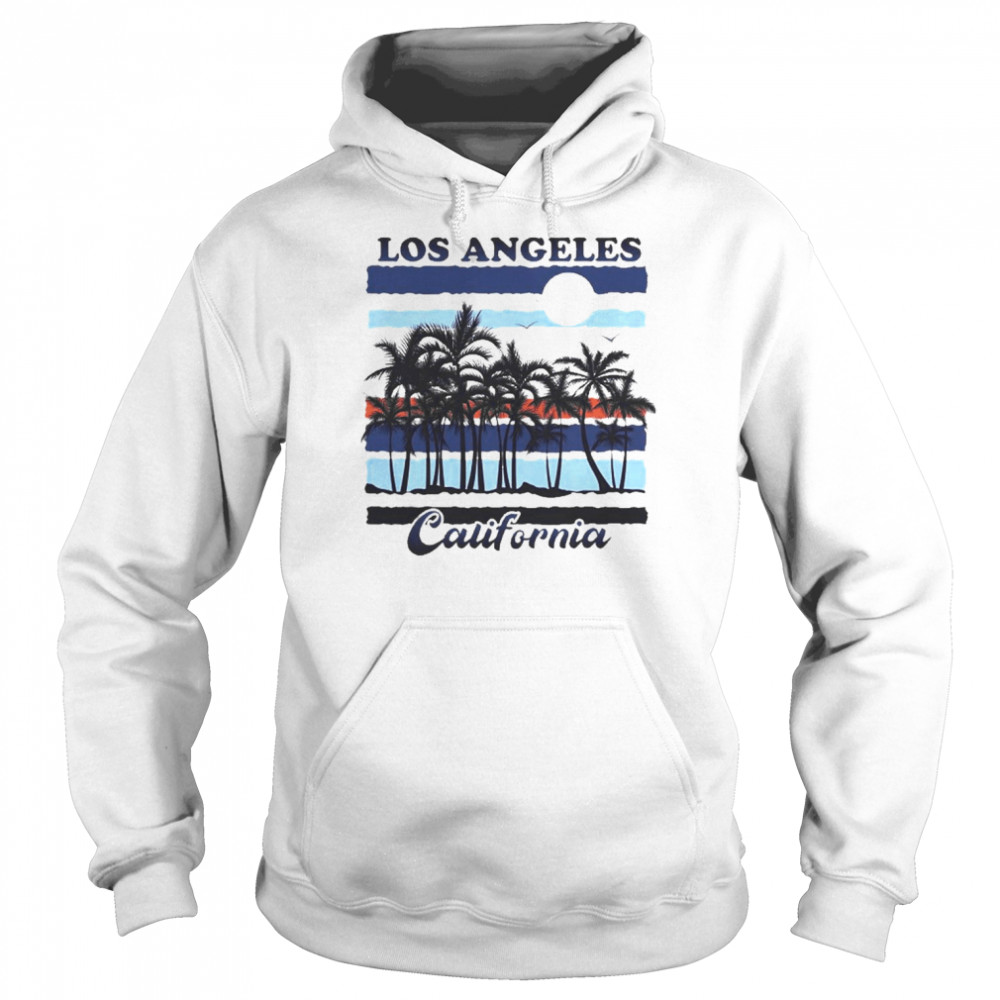 Vintage Los Angeles California Beach Souvenirs Travel Shirt Unisex Hoodie