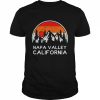 Vintage Napa Valley California Mountains Hiking Souvenir T-Shirt Classic Men's T-shirt