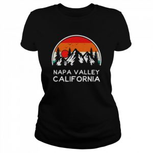 Vintage Napa Valley California Mountains Hiking Souvenir T-Shirt Classic Women's T-shirt