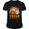 Vintage Retro Soon To Be Uncle Est 2022 Drinking Beer  Classic Men's T-shirt