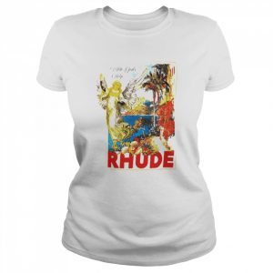 Vintage Rhude With Gods Help Angel Flower Shirt Classic Women's T-shirt