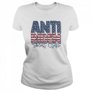 Vintage US Flag Anti Biden Social Club Conservative Patriotic Shirt Classic Women's T-shirt