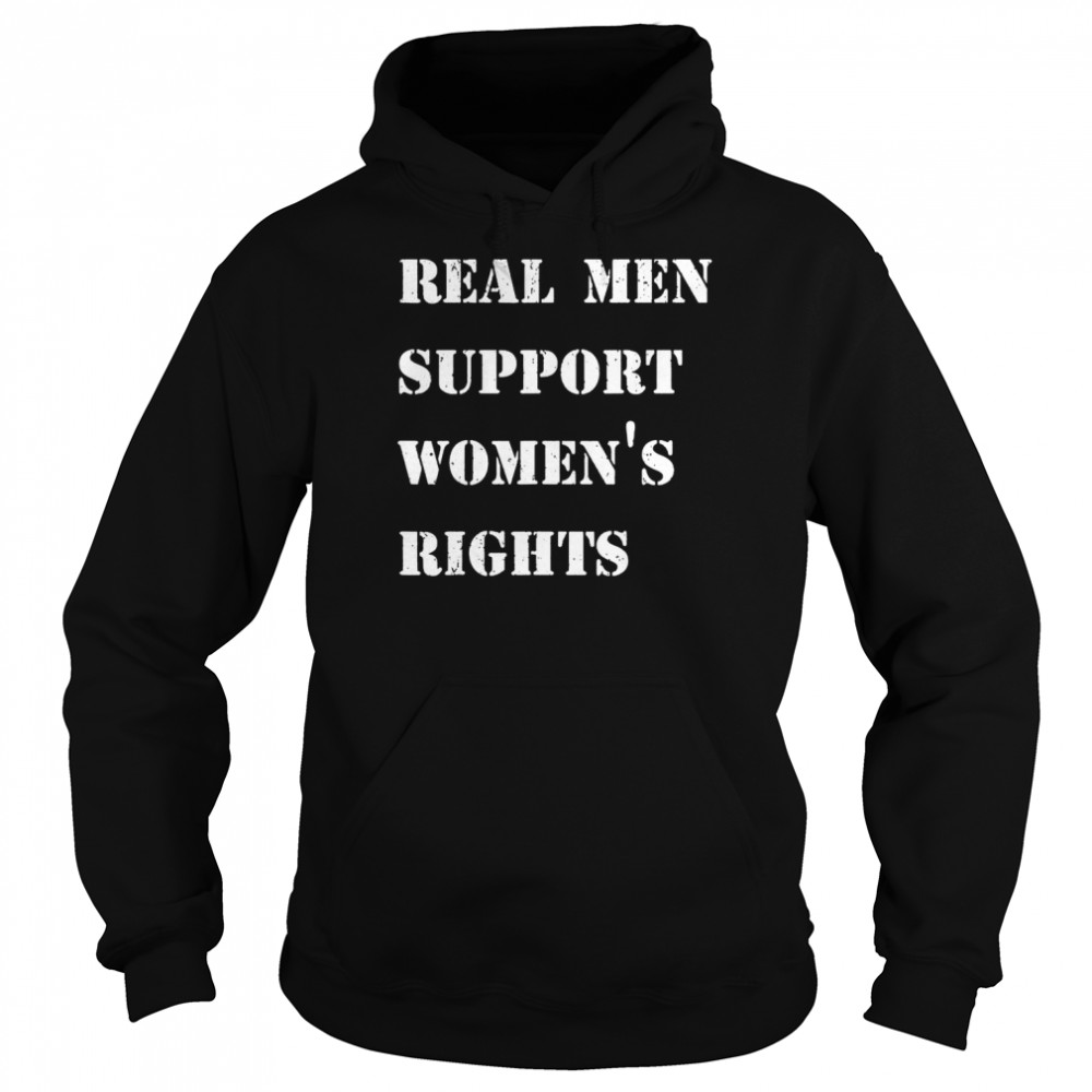 Vintage real men support women’s rights  Unisex Hoodie