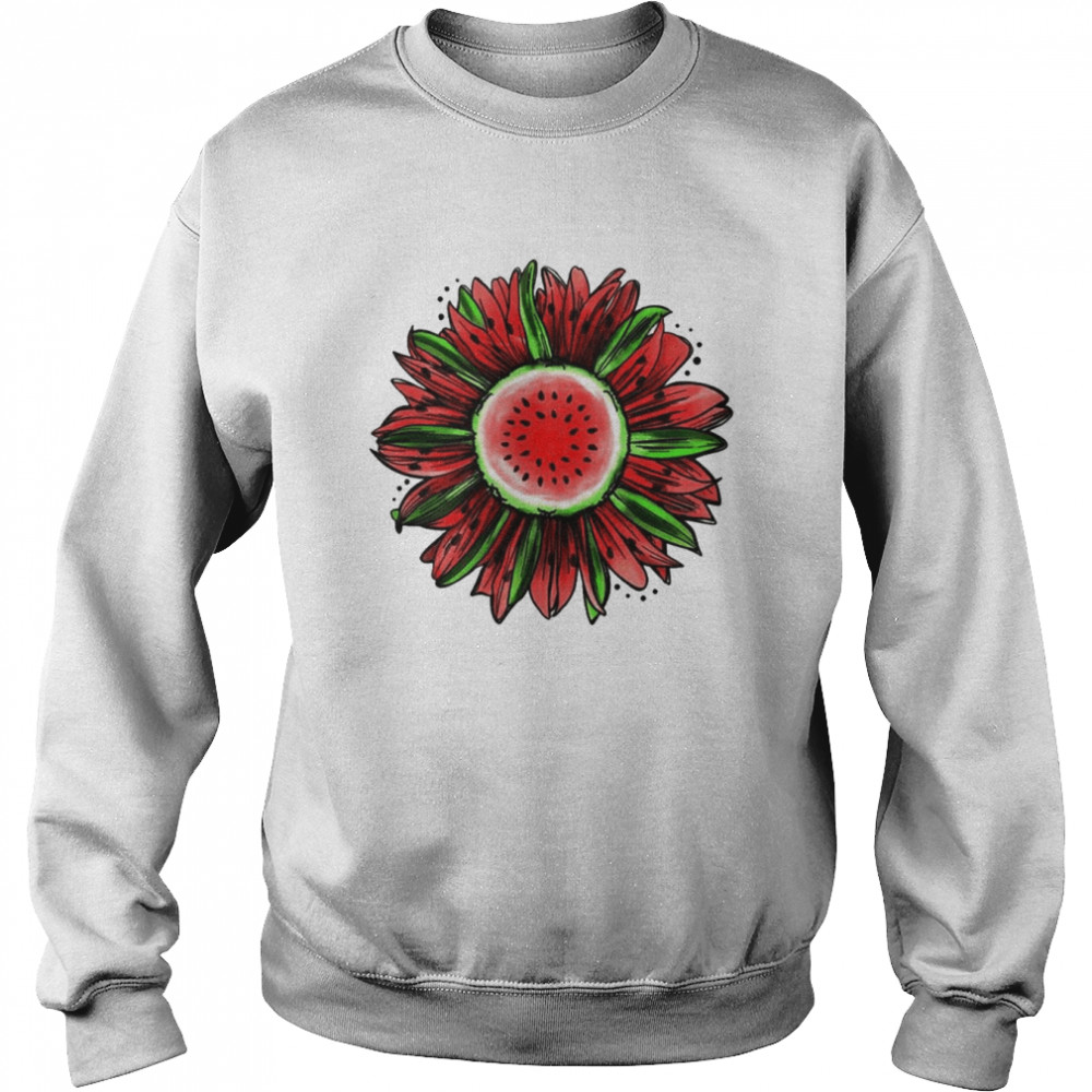 Watermelon Sunflower Summer Unisex Sweatshirt