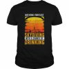 Weekend Forecast Skydiving With A Chance Of Drinking Shirt Classic Men's T-shirt