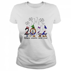 Where Dreams Come True Disneyland Halloween 2022 Shirt Classic Women's T-shirt