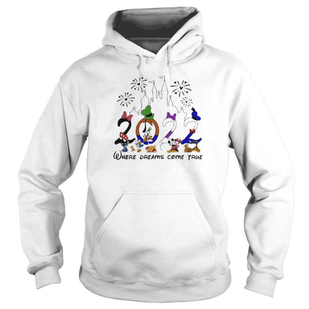 Where Dreams Come True Disneyland Halloween 2022 Shirt Unisex Hoodie