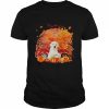 White Labrador Dog Hollowed Pumpkin Moon Shirt Classic Men's T-shirt