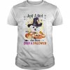 White Maltese Just A Girl Who Loves Dogs And Halloween Shirt Classic Men's T-shirt