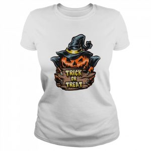 Witch Pumpkins Shost Design For Halloween Trick Or Treat   Classic Women's T-shirt