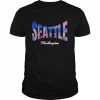 Wo Seattle Washington City Souvenirs Shirt Classic Men's T-shirt