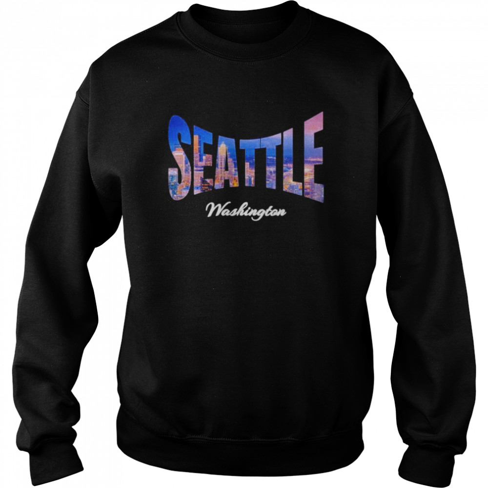 Wo Seattle Washington City Souvenirs Shirt Unisex Sweatshirt