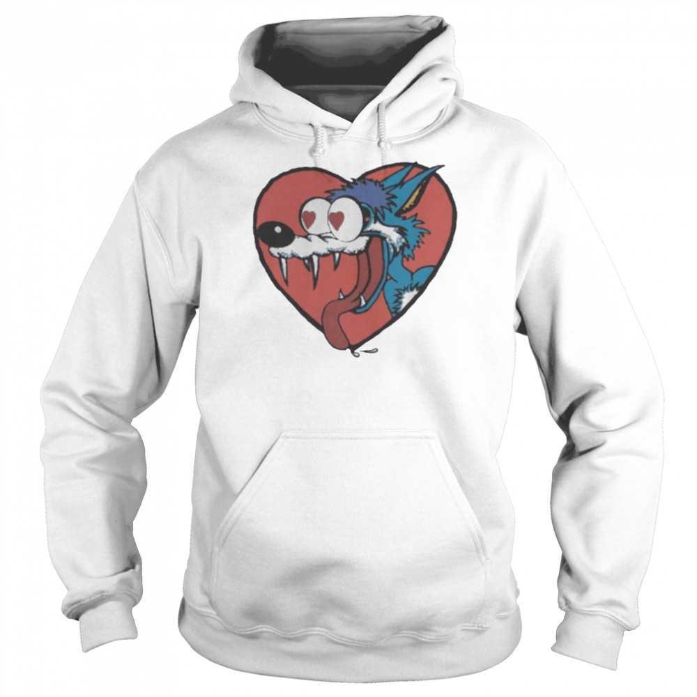 Wolf In Love Shirt Unisex Hoodie