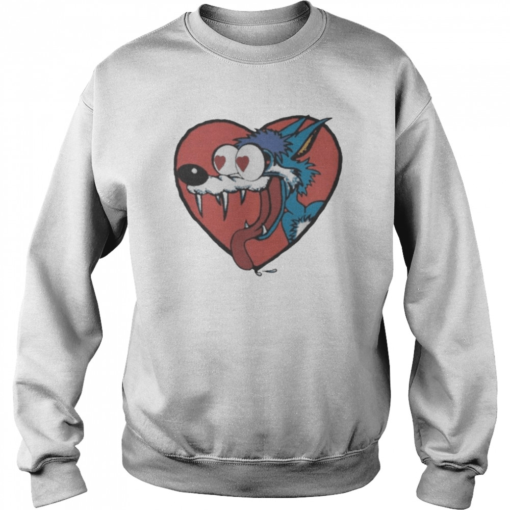 Wolf In Love Shirt Unisex Sweatshirt