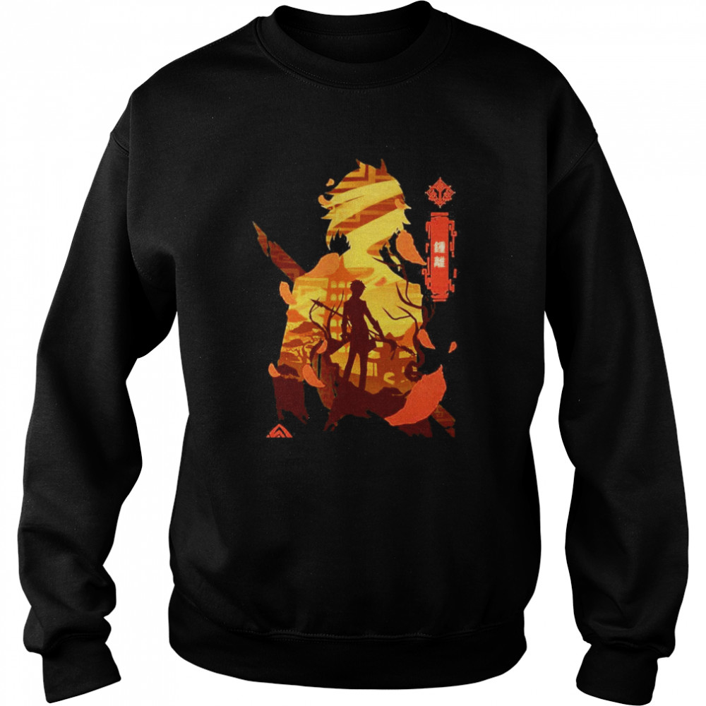 Zhongli Genshin Impact Anime Art Shirt Unisex Sweatshirt