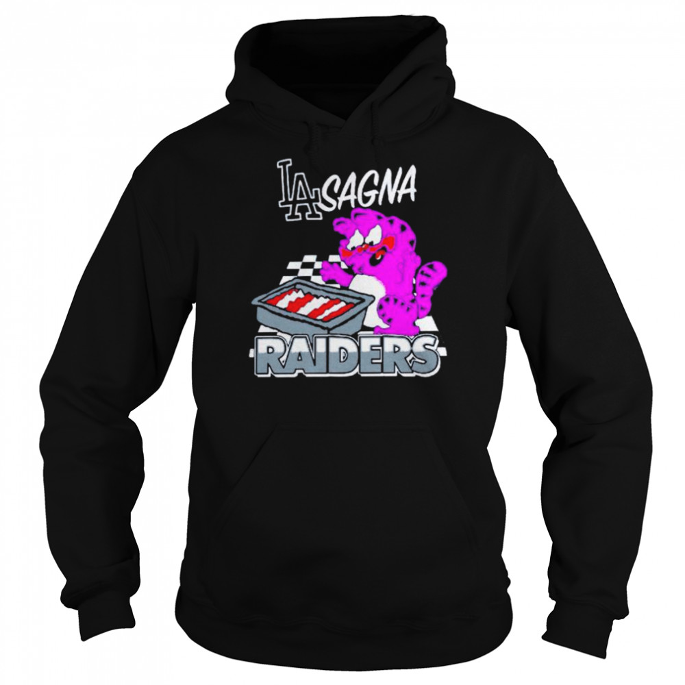 garfield Los Angeles Dodgers sagna Raiders  Unisex Hoodie