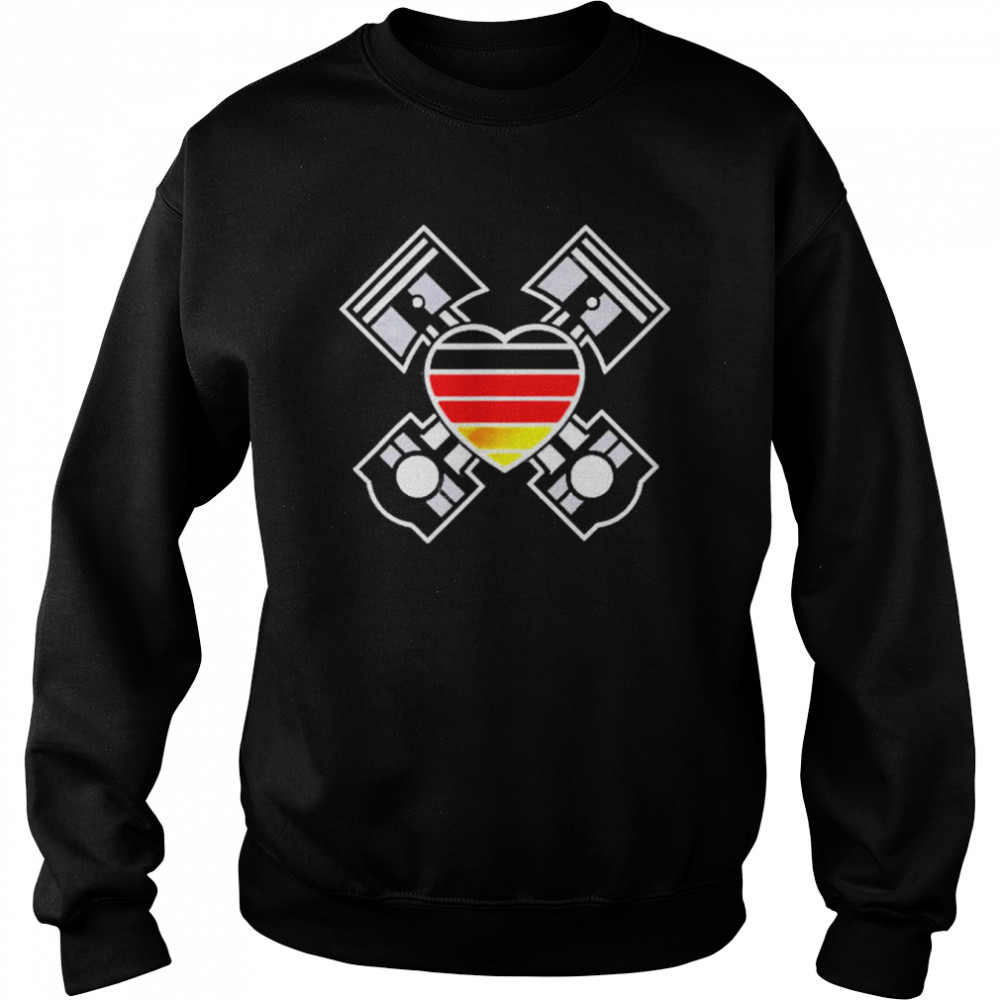 german cars engineering heart  Unisex Sweatshirt