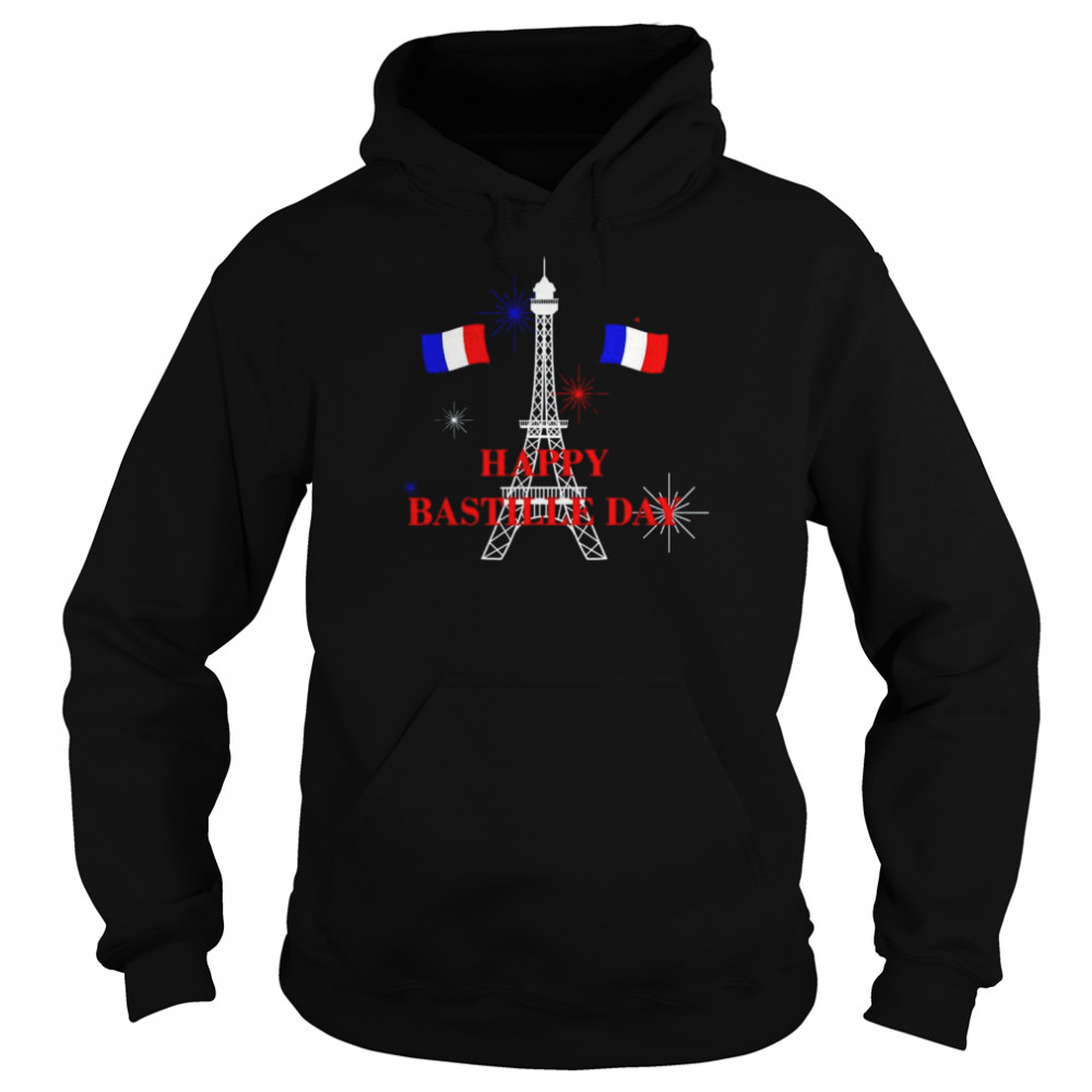 happy Bastille Day 14th July French  Unisex Hoodie