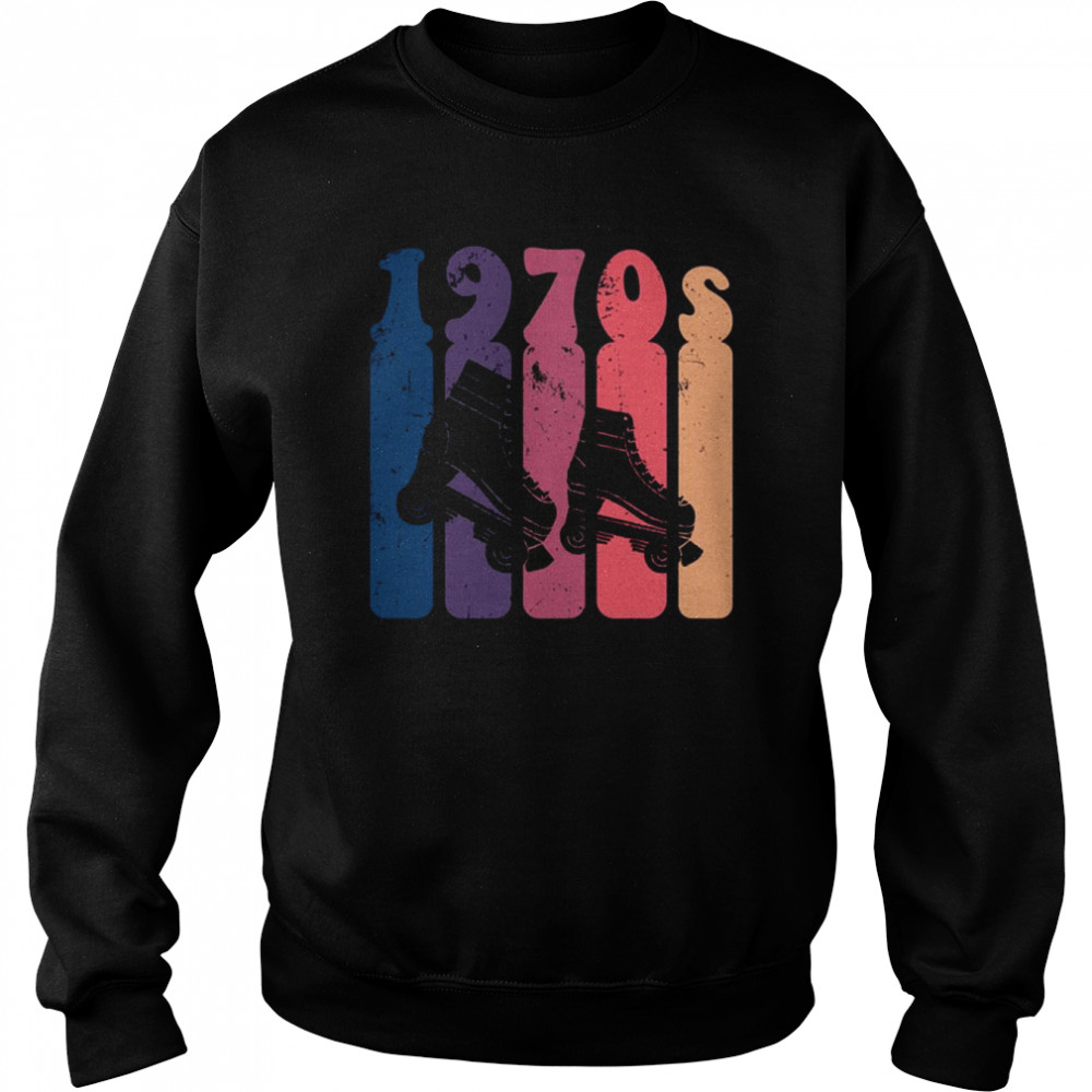 70s S Disco Derby Retro Roller Skating  Unisex Sweatshirt