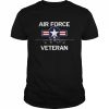 Air Force Veteran With Vintage Roundel And F15 Jet  Classic Men's T-shirt