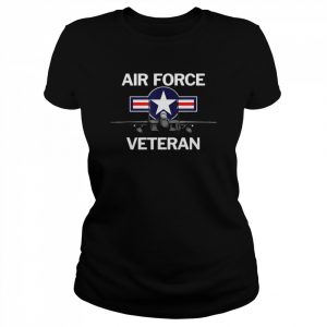 Air Force Veteran With Vintage Roundel And F15 Jet  Classic Women's T-shirt