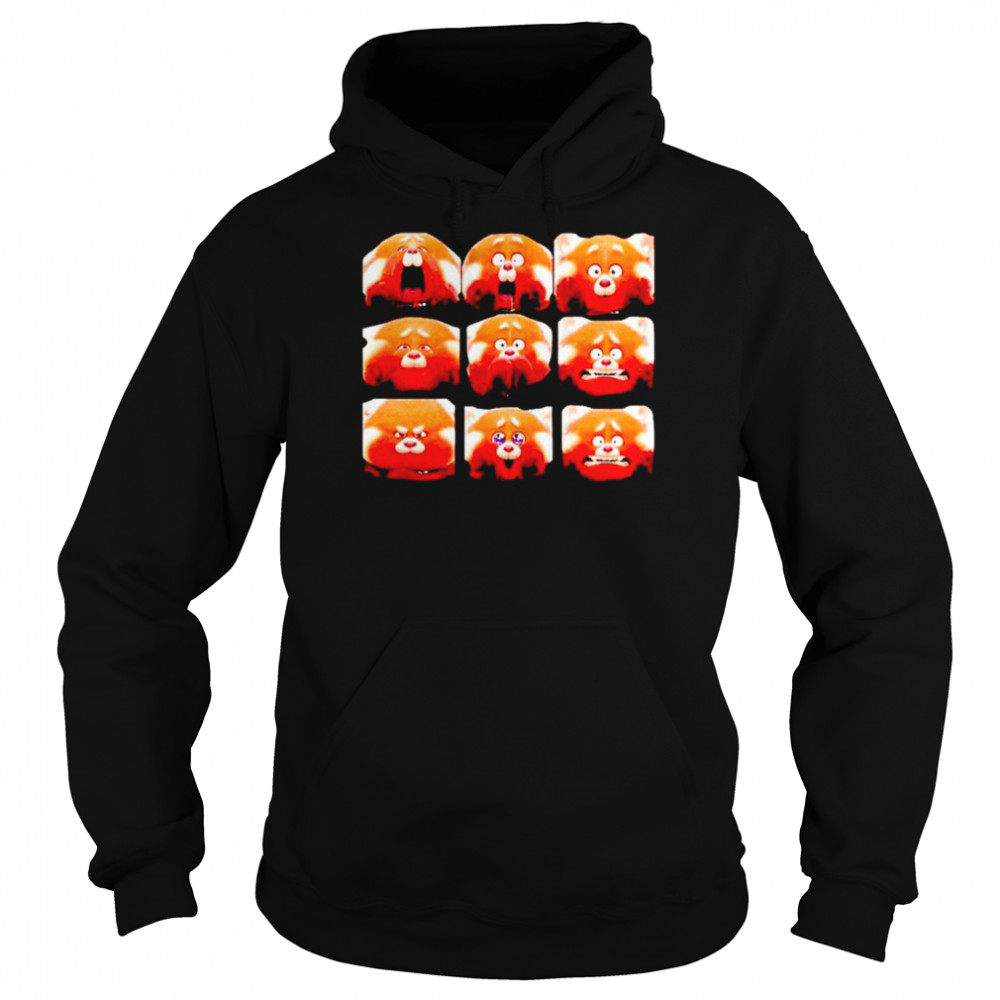 All red panda emotion  Unisex Hoodie