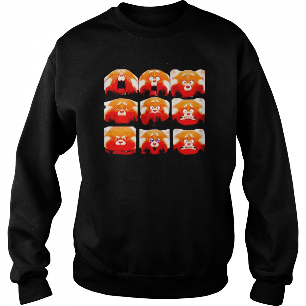 All red panda emotion  Unisex Sweatshirt