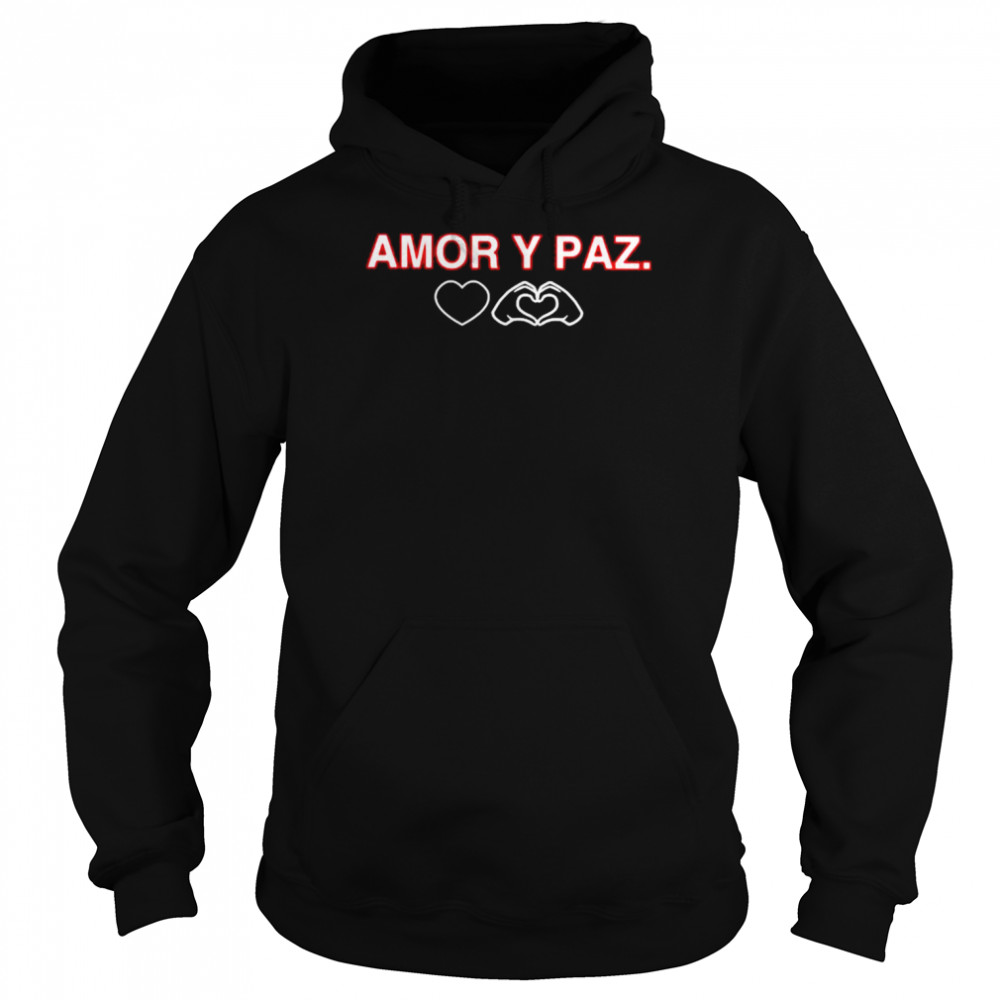 Amor y paz  Unisex Hoodie