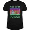 Awesome Retro Pick Your Poison Halloween T-Shirt Classic Men's T-shirt