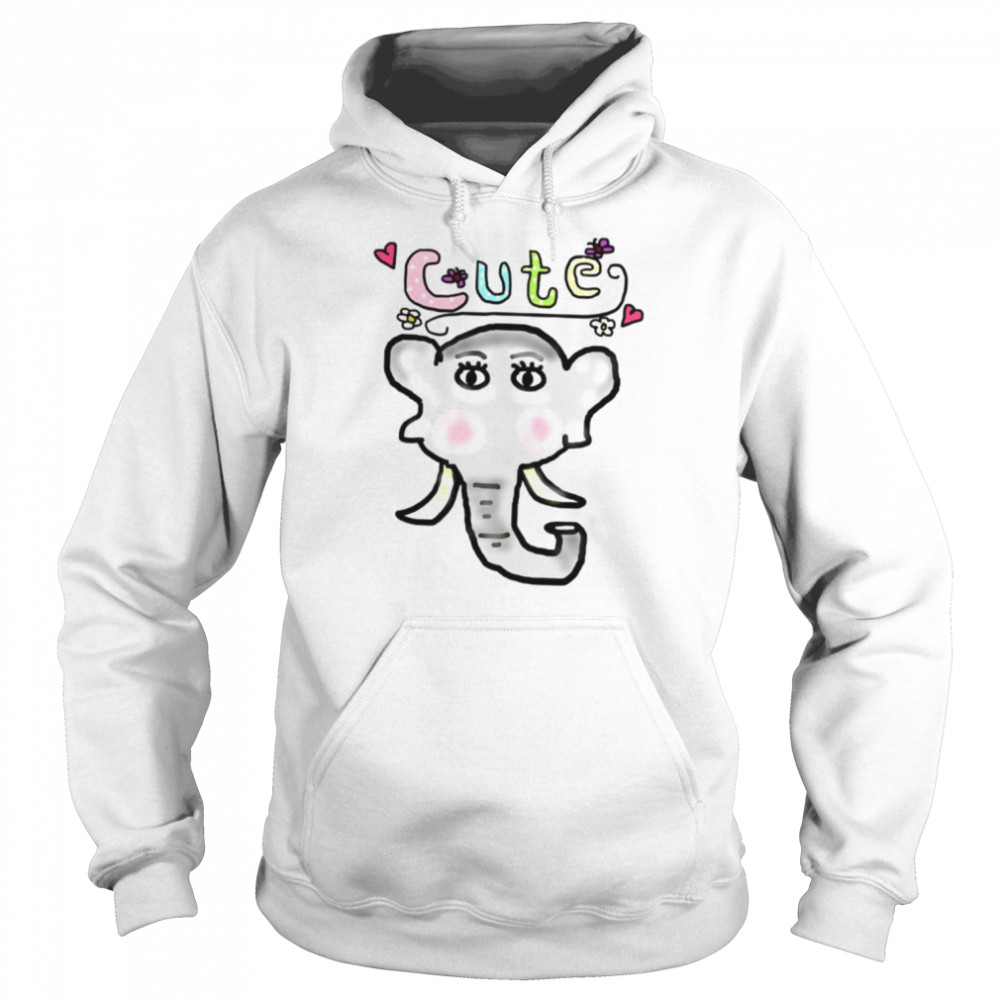 Baby Elephant Face  Unisex Hoodie