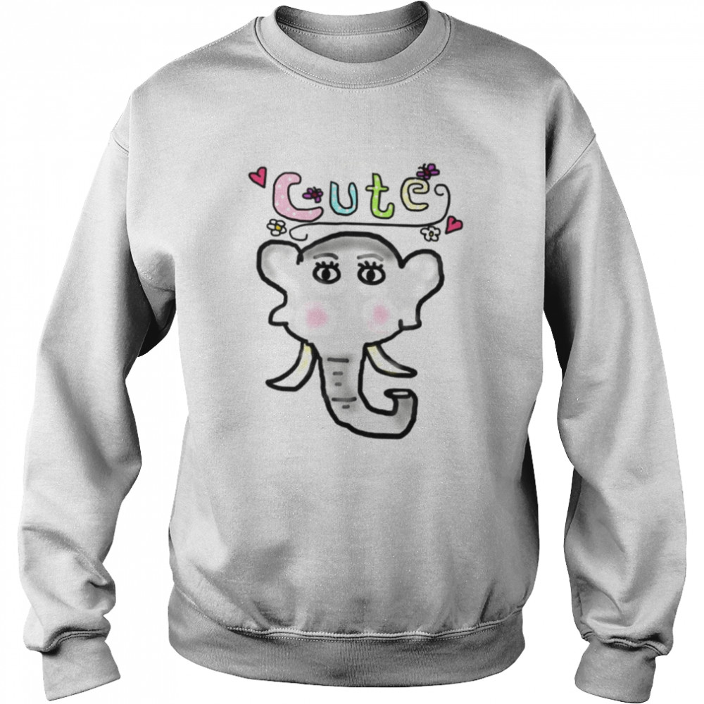 Baby Elephant Face  Unisex Sweatshirt