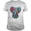 Baby Elephant With Glasses And Fiji Flag  Classic Men's T-shirt