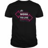 Bectu work to live not live to work  Classic Men's T-shirt