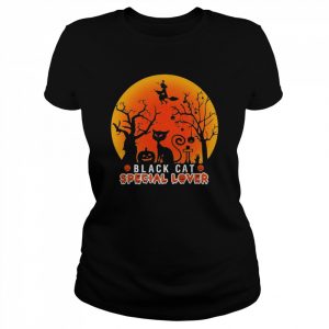 Black Cat Special Lover Happy Halloween  Classic Women's T-shirt