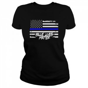 Blue Lives Matter USA Flag vintage  Classic Women's T-shirt