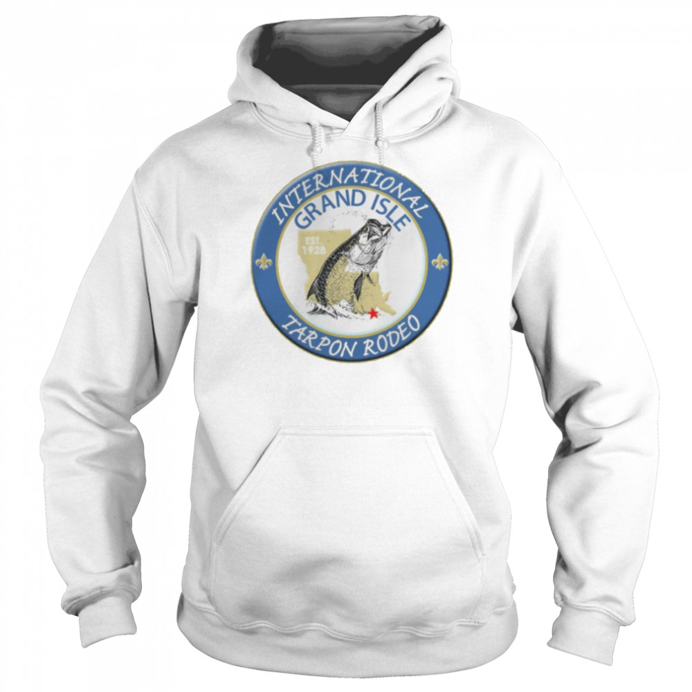 Blue Logo Tarpon Rodeo Grand Isle  Unisex Hoodie