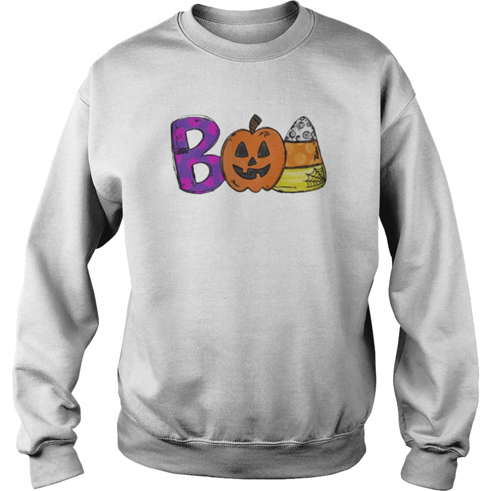 Boo Doodle Letters Halloween T-Shirt Unisex Sweatshirt