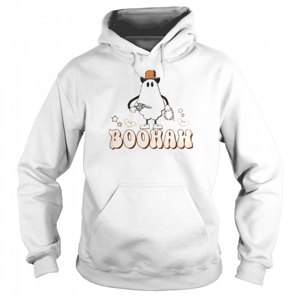 Boo haw halloween cowboy baby western fall cute ghost boo  Unisex Hoodie