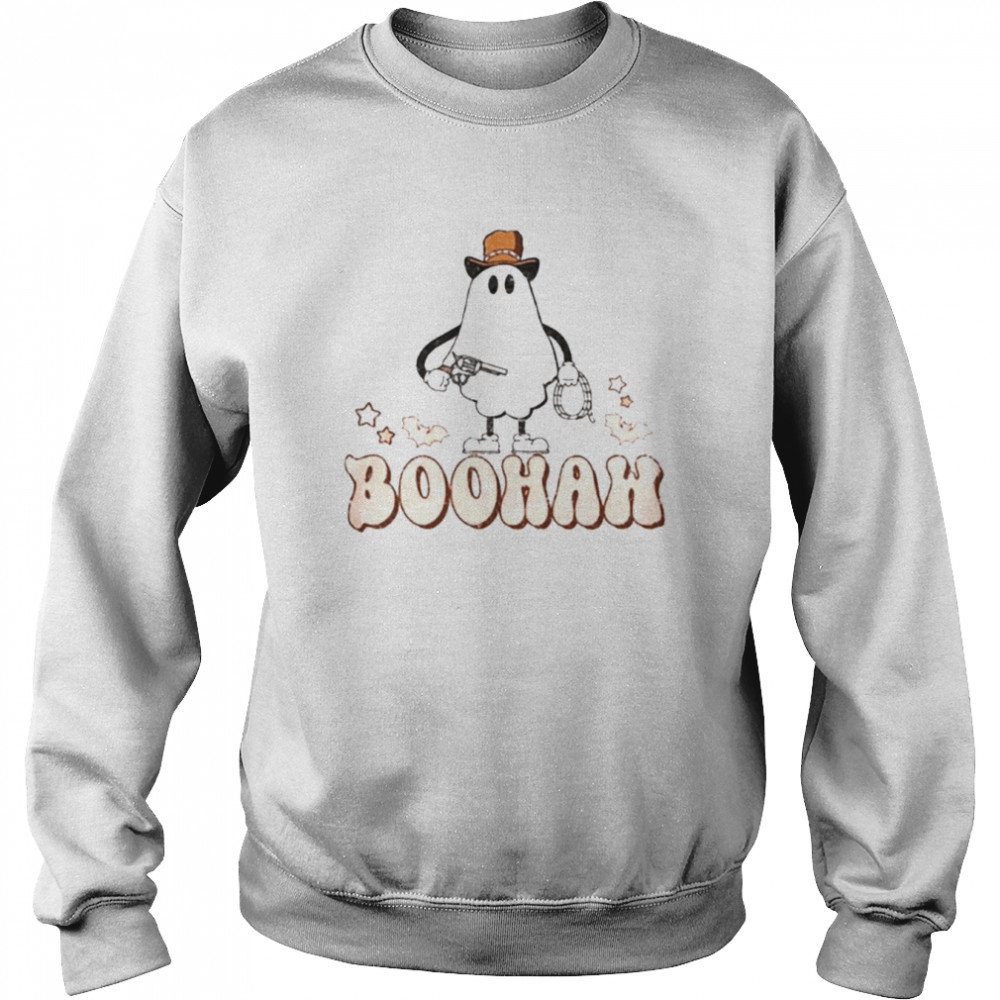 Boo haw halloween cowboy baby western fall cute ghost boo  Unisex Sweatshirt