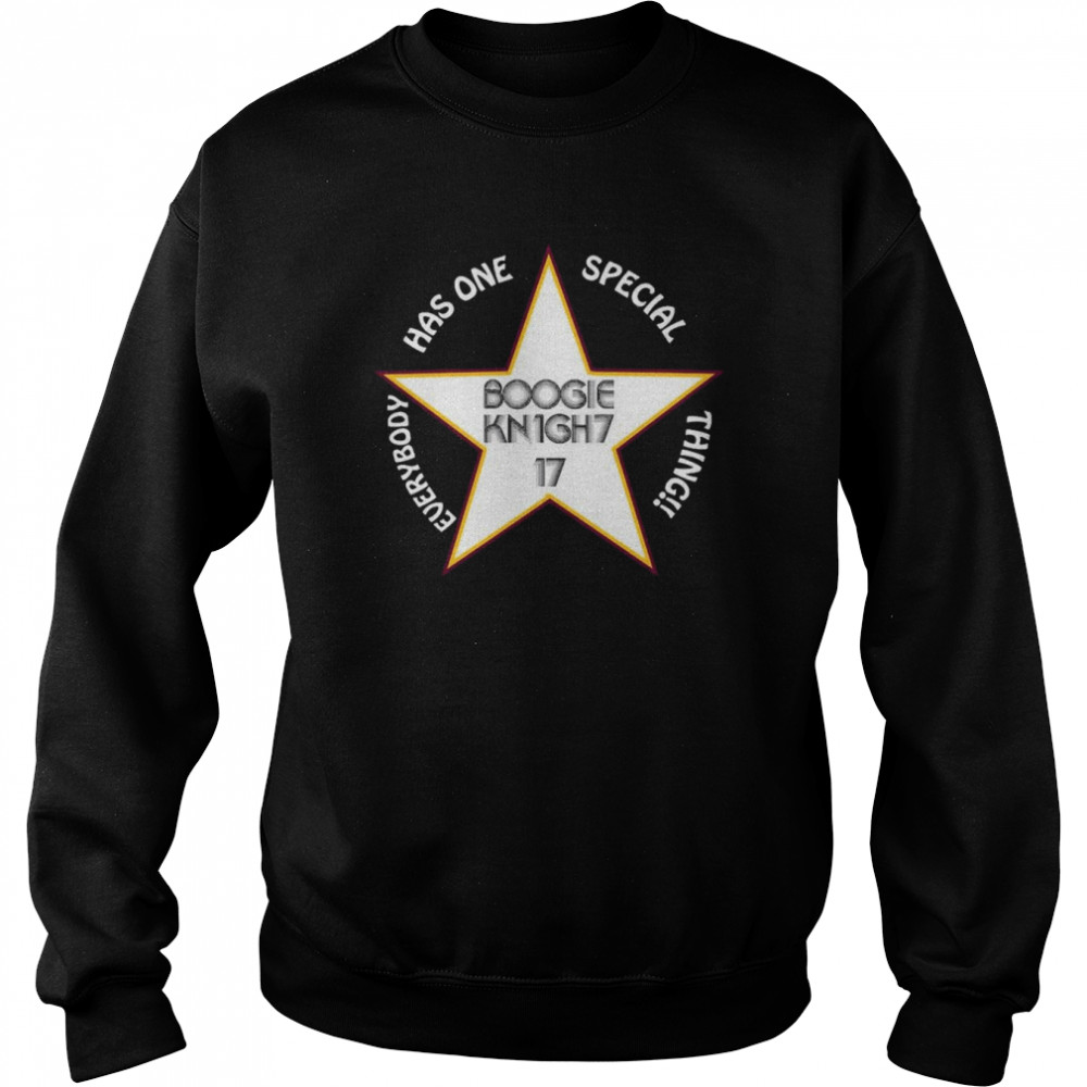 Boogie Knight One Special Thing Dirk Diggler Inspired Movie Logo T-Shirt Unisex Sweatshirt