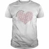 Breast Cancer Awareness Ribbon Pattern Heart Women’s Shirt Classic Men's T-shirt