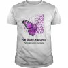 Butterfly We Believe in Miracles Pancreatic Cancer Awareness Shirt Classic Men's T-shirt