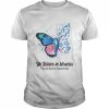 Butterfly We Believe in Miracles Thyroid Cancer Awareness Shirt Classic Men's T-shirt